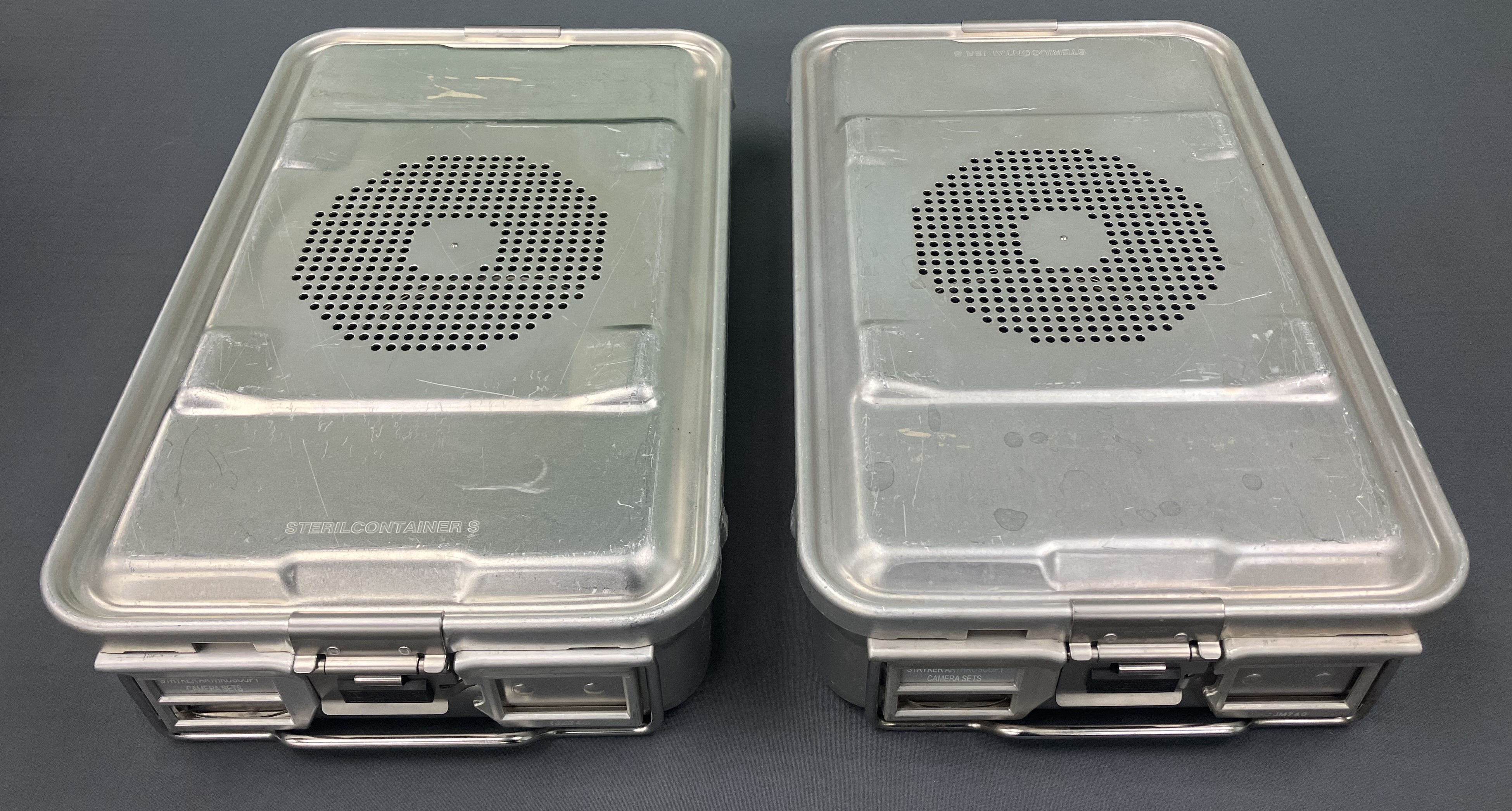 Aesculap JM740 Sterilization Container with JM789 Lid â€“ Lot of 2