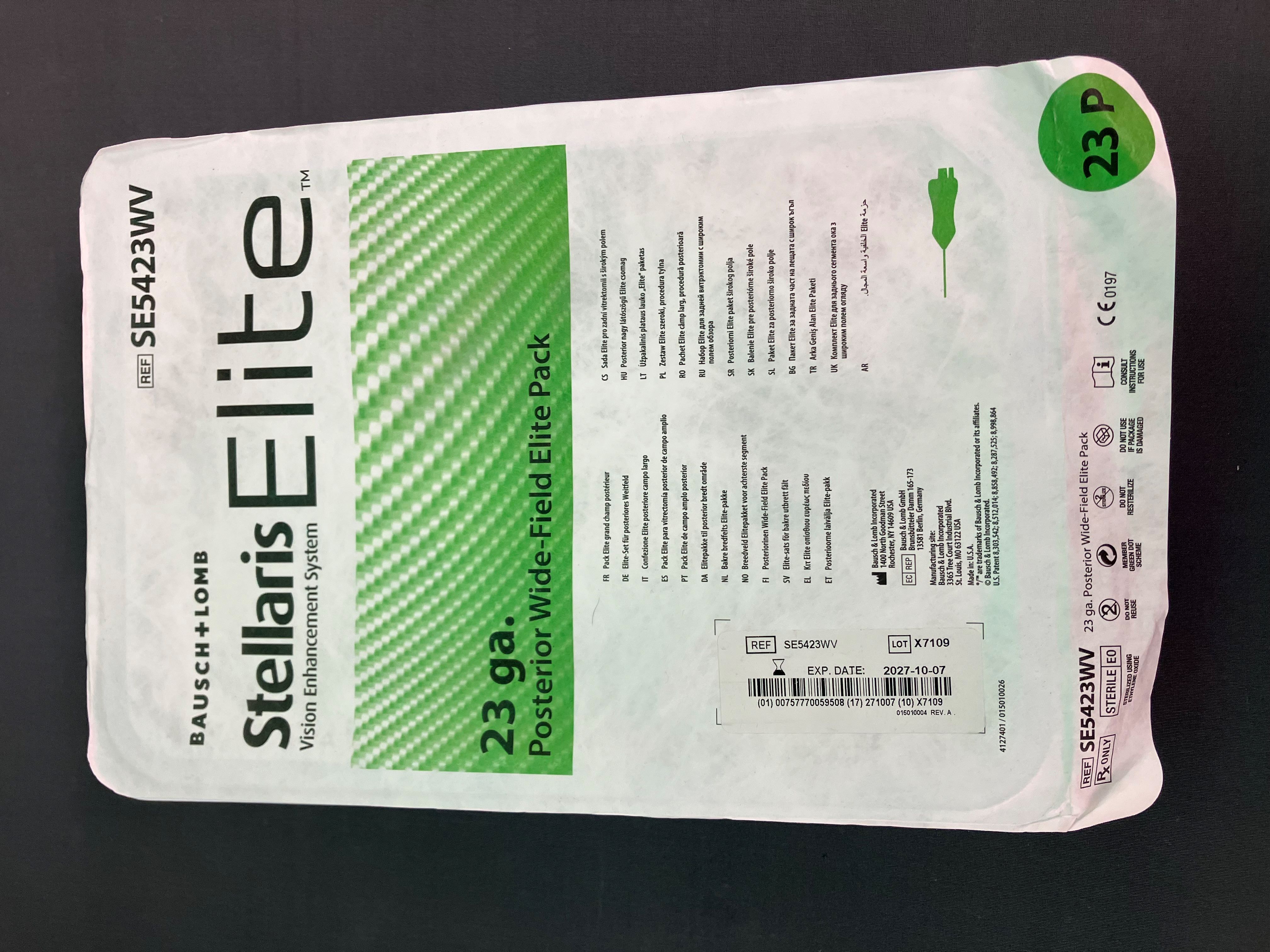 Bausch + Lomb Stellaris 23ga Posterior Wide-Field Elite Pack