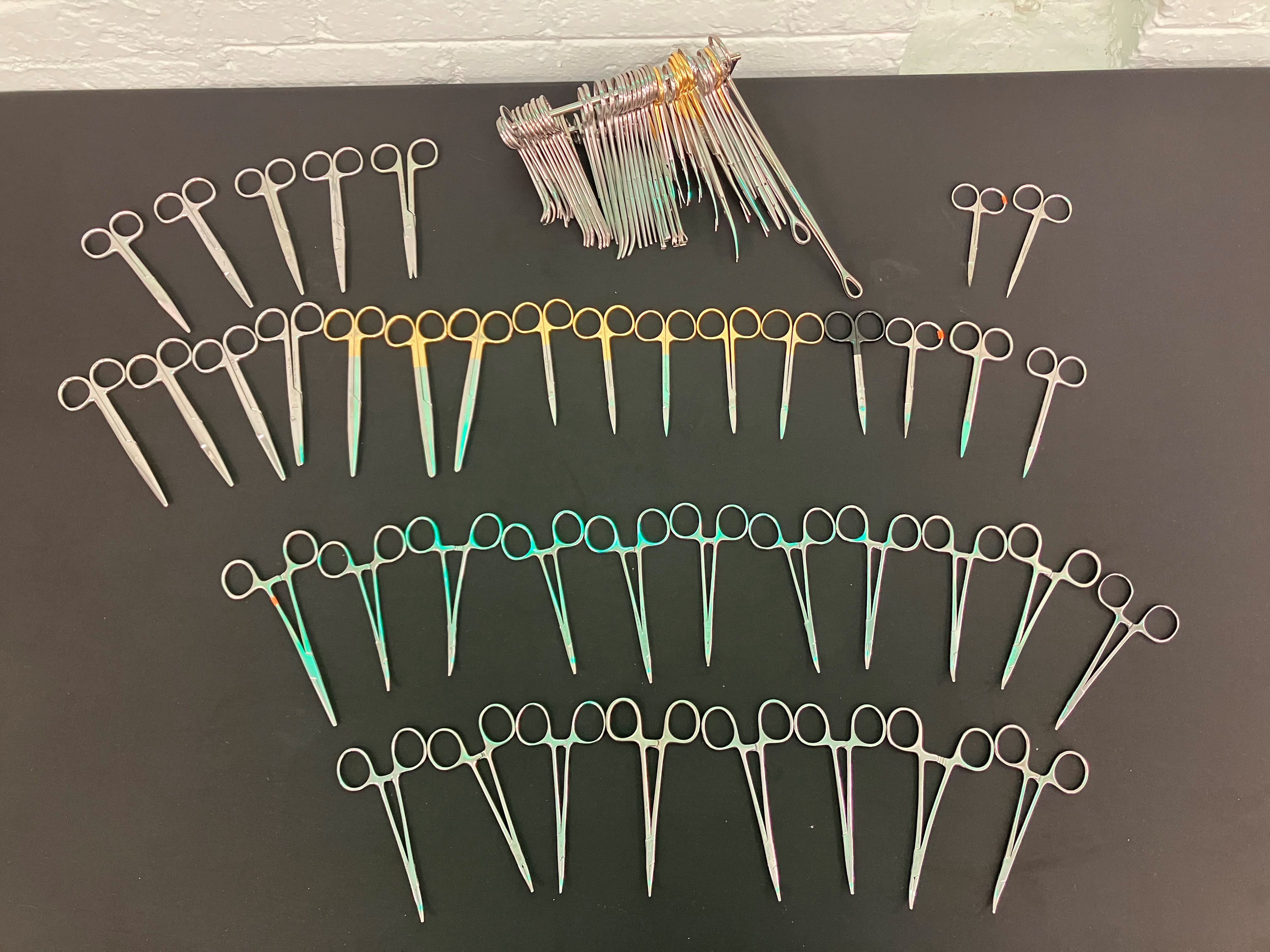 Lot of 81 Forceps & Scissors w/ Storz, Aesculap, V. Mueller, & More