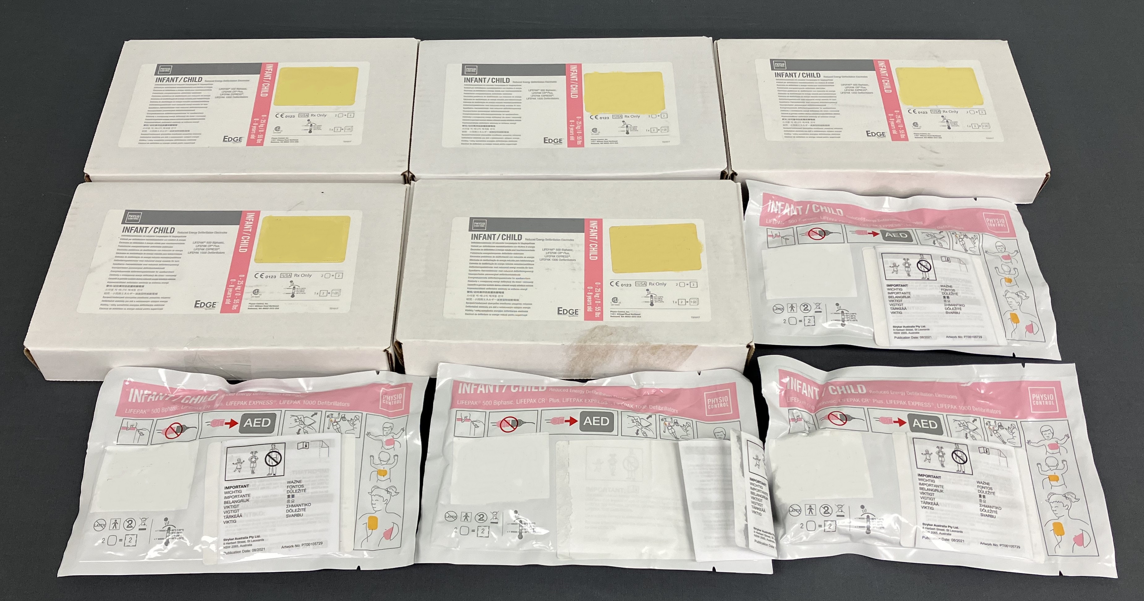 Physio-Control Infant-Child Reduced Energy Defib. Electrodes - 9