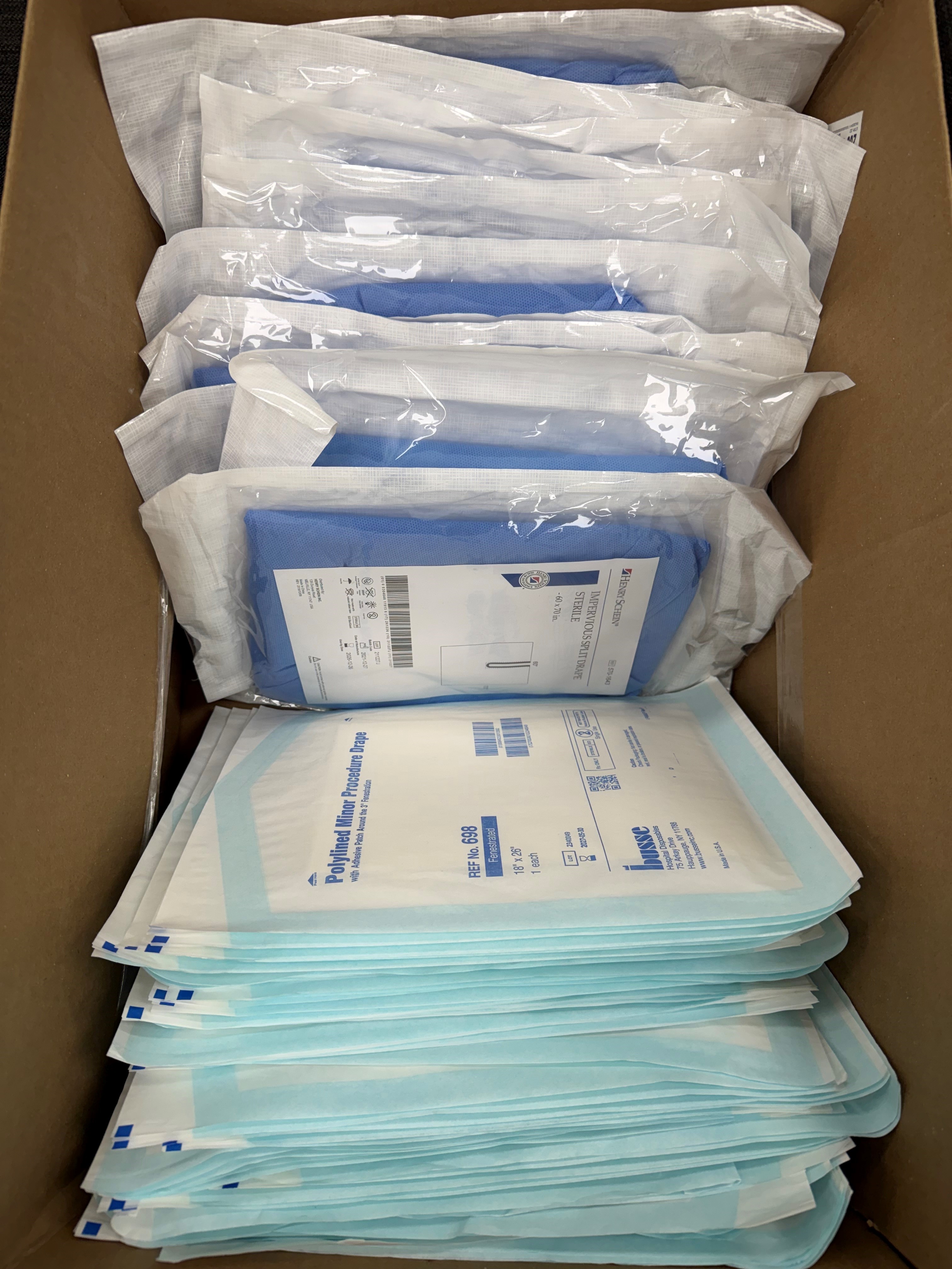 Henry Schein Sterile Split and Busse Procedure Drapes - Lot - Read!