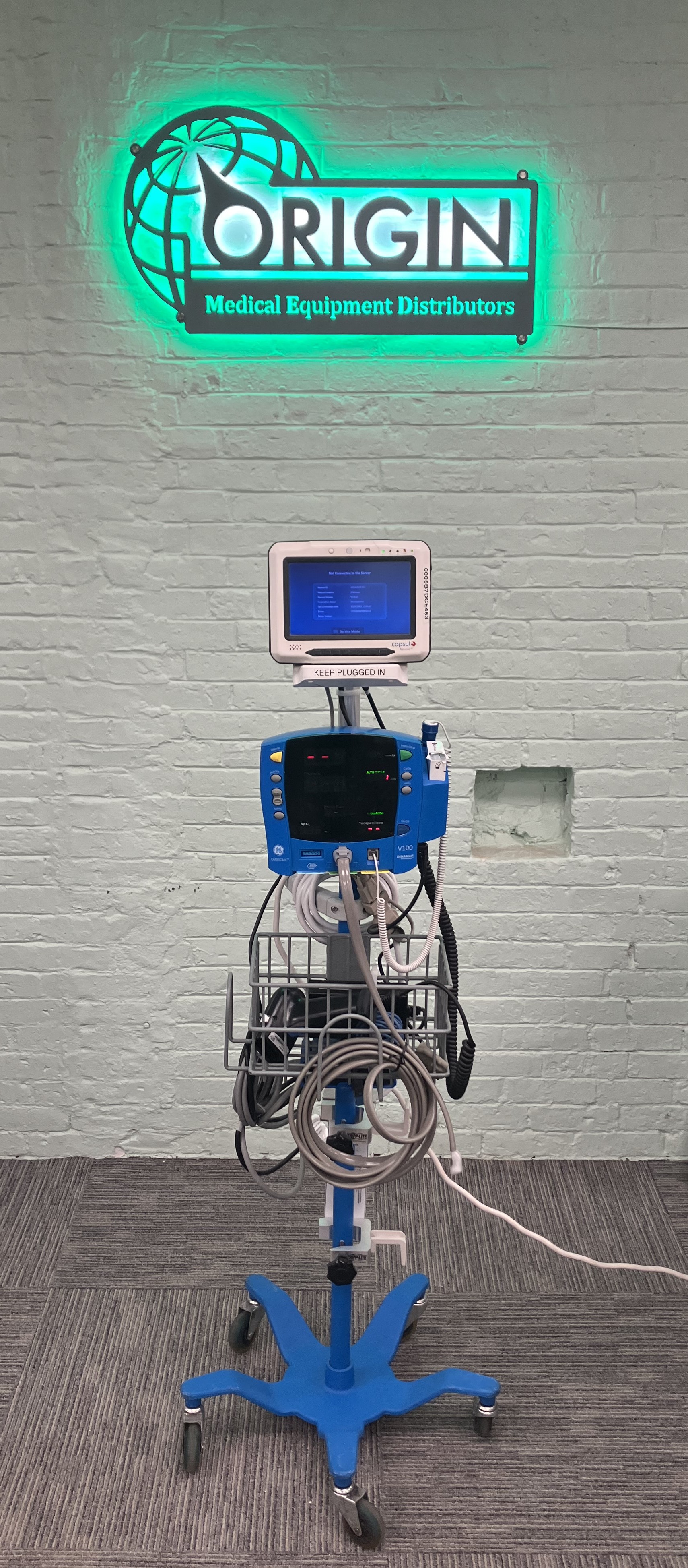 GE Carescape Dinamap V100 Patient Monitor w/ Capsule Neuron #1