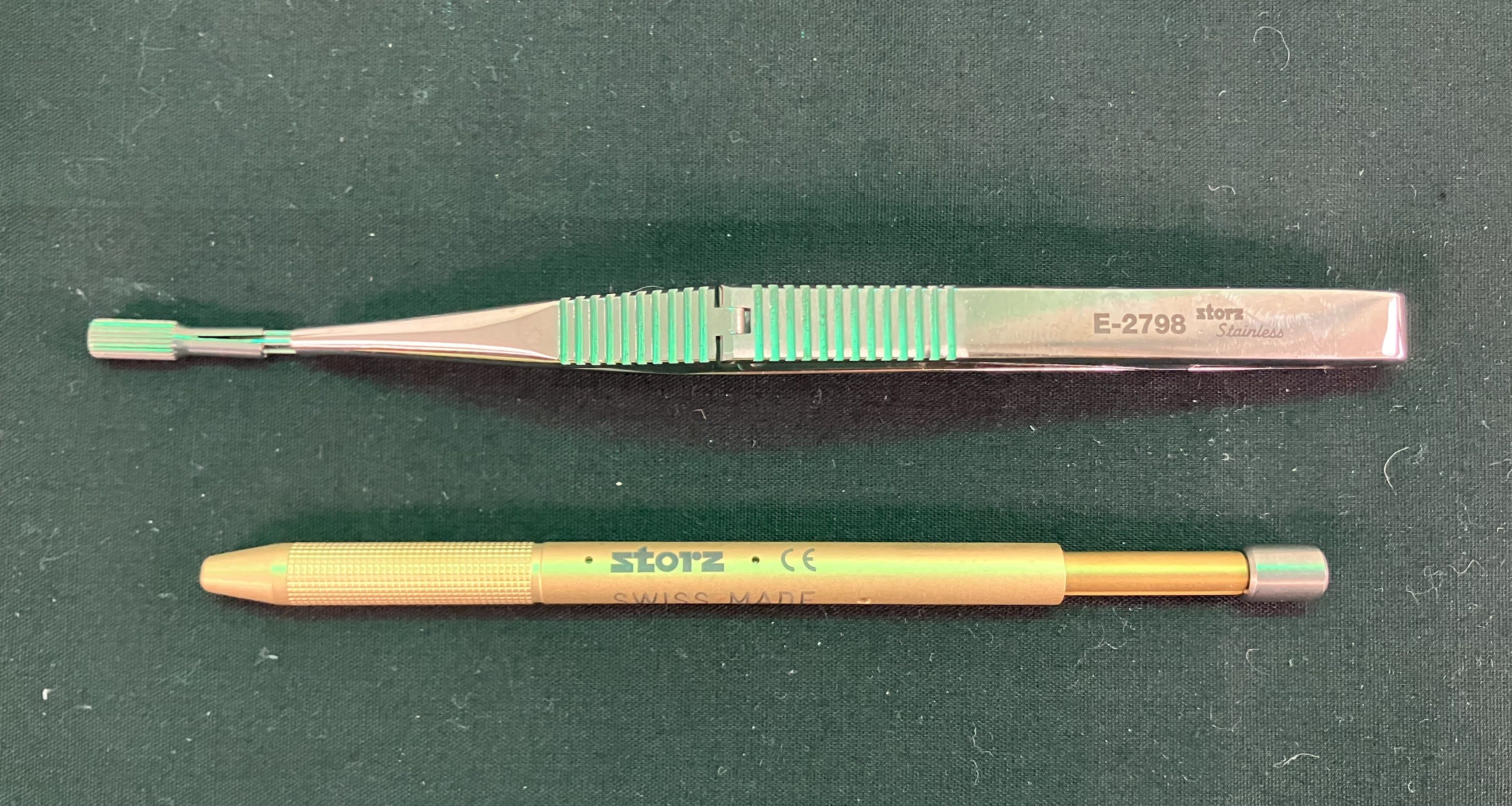 Storz E 0100E Diamond Knife & Storz E-2798 Membrane Punch - Set 1