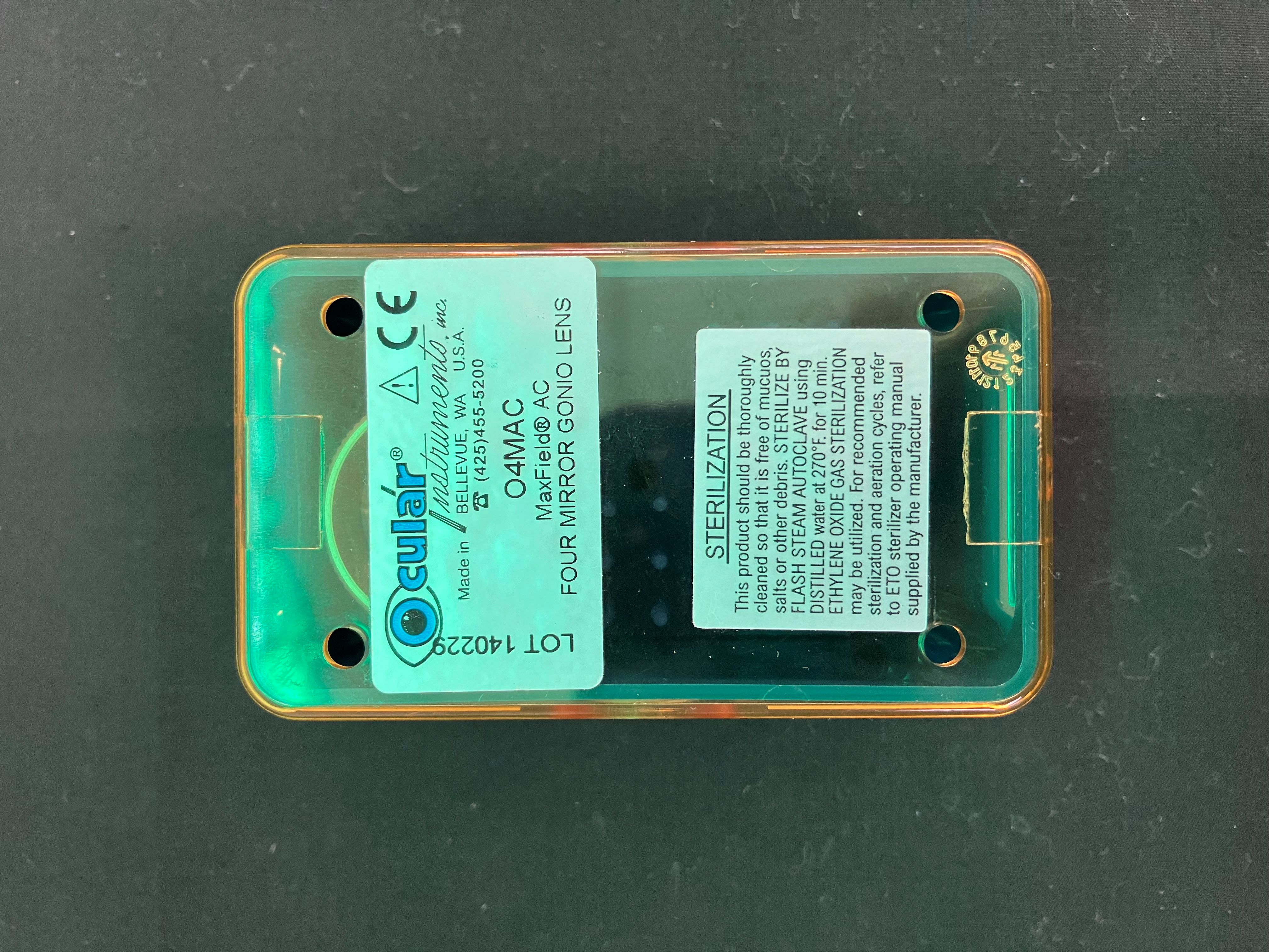 Ocular Instruments, Inc. O4MAC MaxField AC Four Mirror Gonio Lens