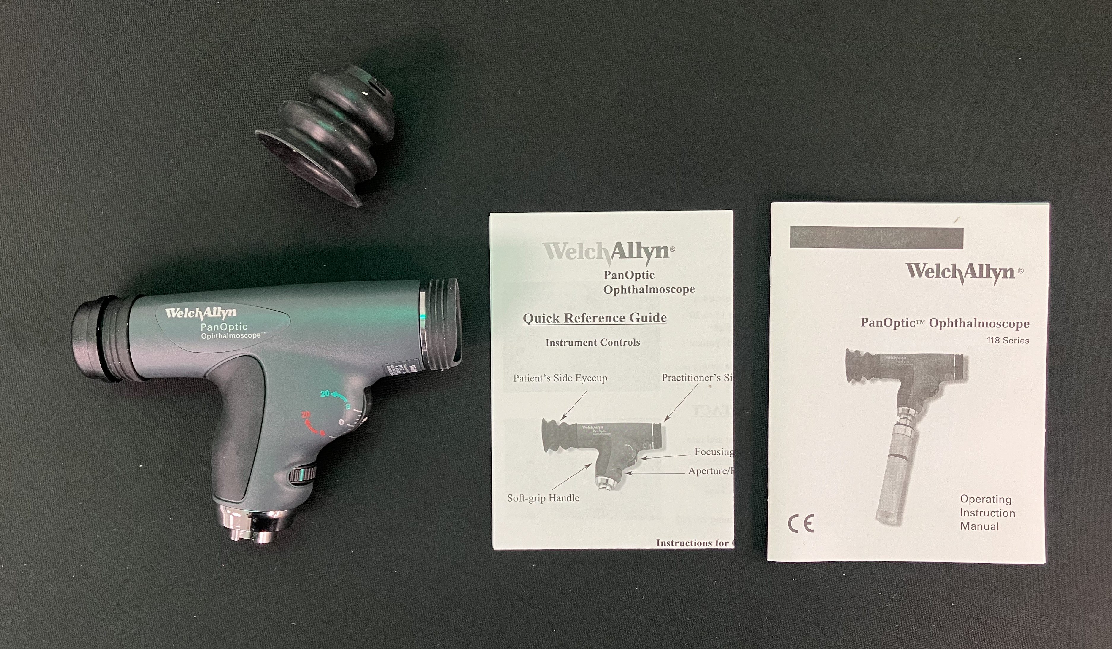 Welch Allyn 11820 PanOptic Ophthalmoscope w/ Cobalt Blue Filter - Read