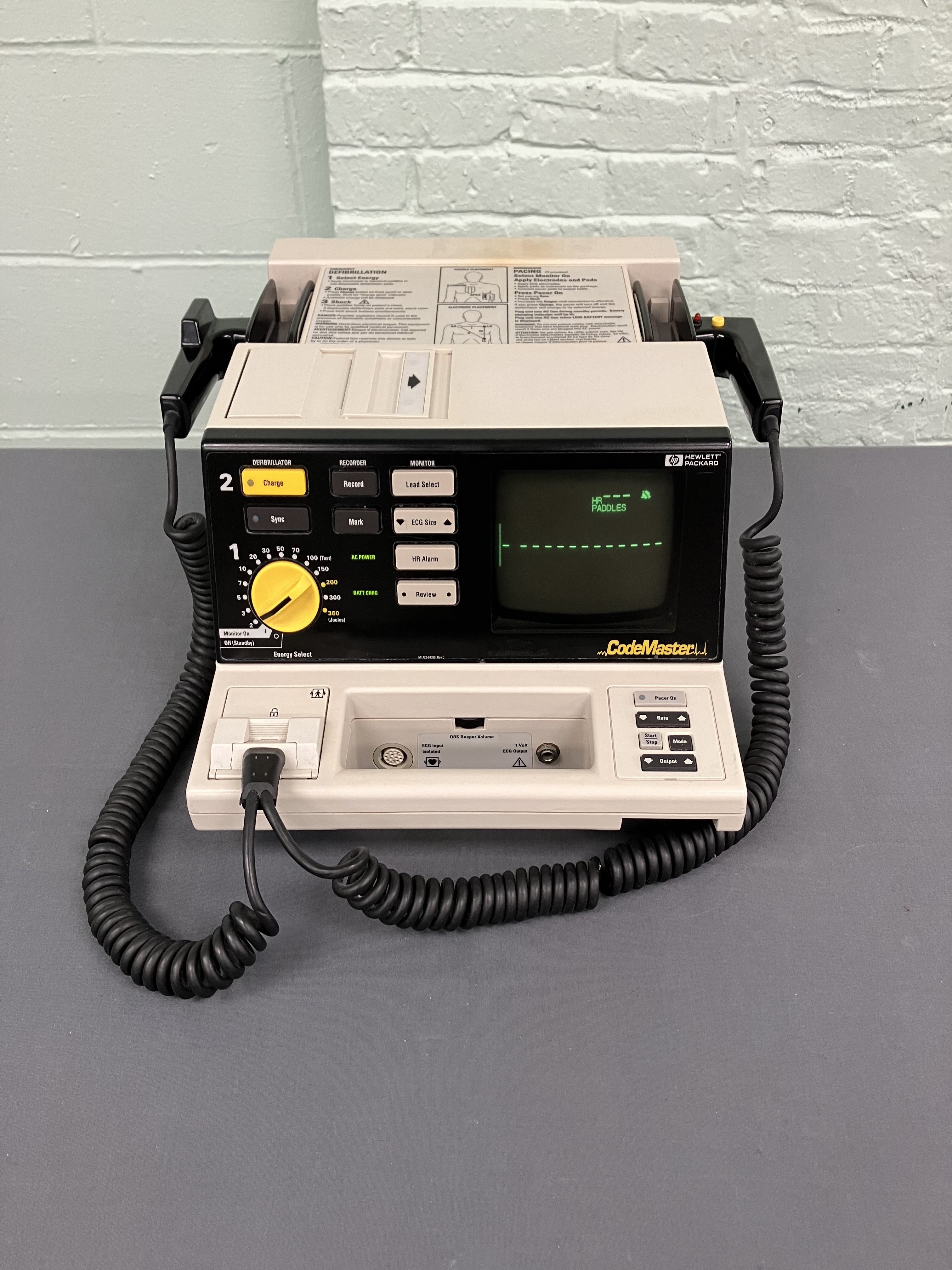 Hewlett Packard CodeMaster Defibrillator