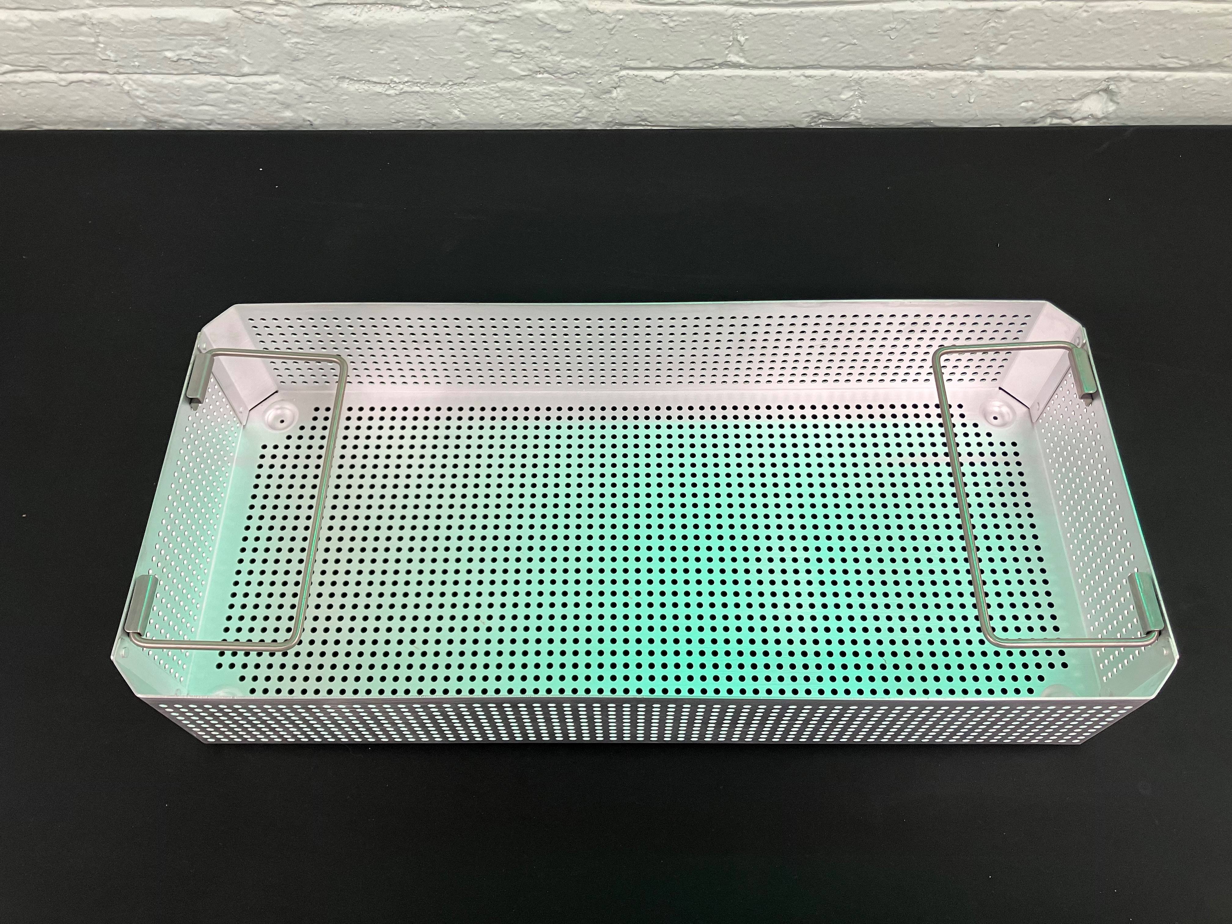 Medline Aluminum Basket Sterilization Tray 21.1 in x 9.5 in x 4 in